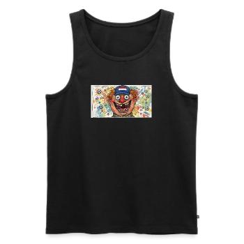 Spectacle de football des clowns des fans néerlandais - Débardeur bio Premium Homme - noir - Devant - Michal (187cm)