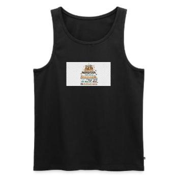Natürlich Sixpack Kühlschrank Spruch - Männer Premium Bio Tank Top - Schwarz - Vorne - Michal (187cm)