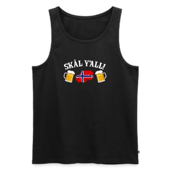 Norway Vacation Norge Fjords Scandinavian Beer Ska - Männer Premium Bio Tank Top - Schwarz - Vorne - Michal (187cm)