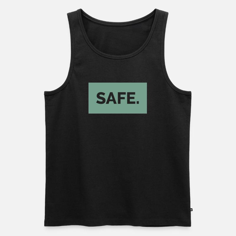 safe sicher absolut 100prozent geschenkidee - Männer Premium Bio Tank Top - Schwarz