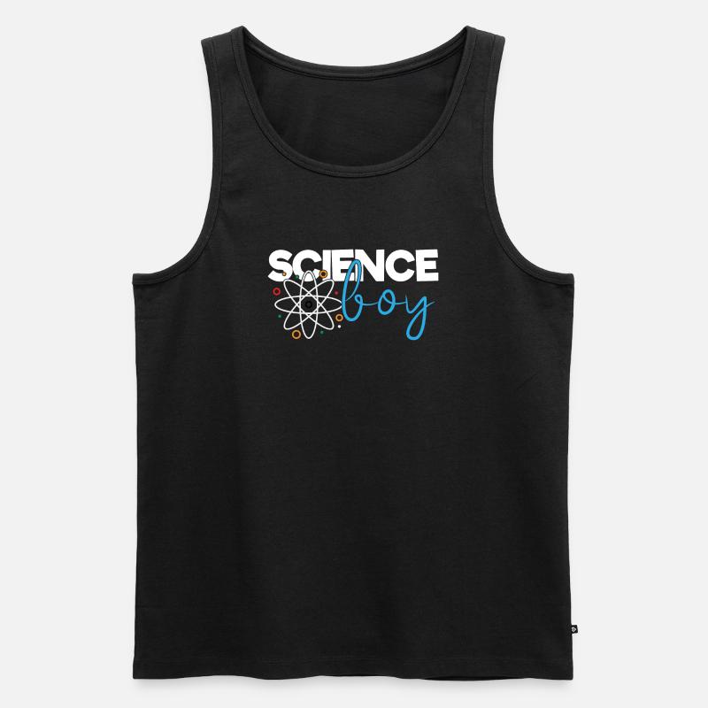 Science Boy - Männer Premium Bio Tank Top - Schwarz