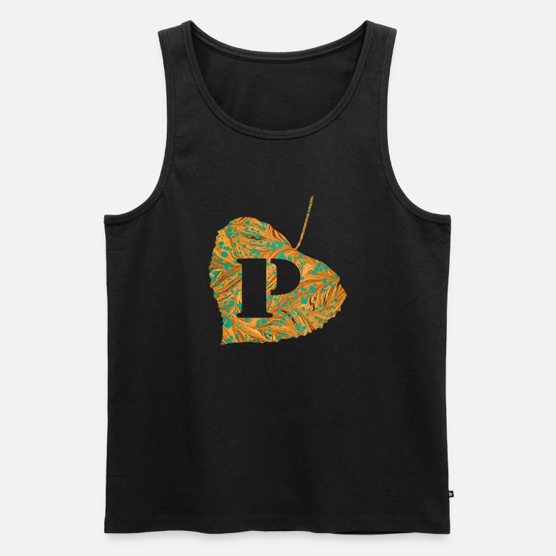 blatt e 95 p - Männer Premium Bio Tank Top - Schwarz
