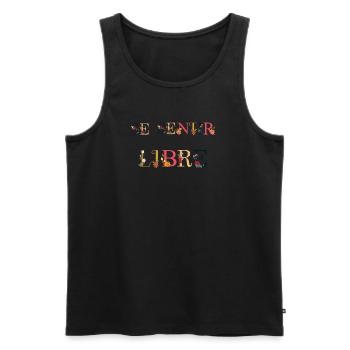 Se Sentir Libre - Débardeur bio Premium Homme - noir - Devant - AI Model Male 178 light (178cm)