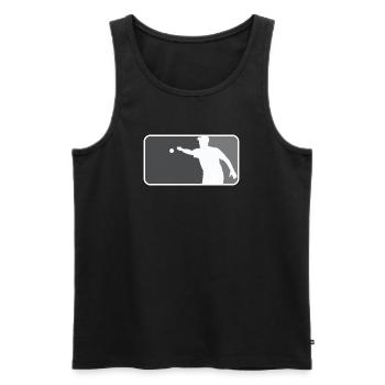 Petanque Boule Boccia Petanca Major League Styl - Männer Premium Bio Tank Top - Schwarz - Vorne - Michal (187cm)