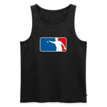 Petanque Boule Logo Major League USA France Sty - Männer Premium Bio Tank Top - Schwarz - Vorne - Michal (187cm)