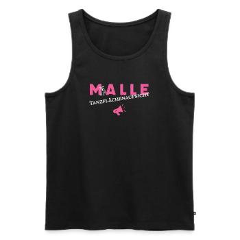Malle Tanzflächenaufsicht - Männer Premium Bio Tank Top - Schwarz - Vorne - Michal (187cm)
