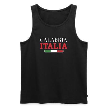 Italien Calabria - Männer Premium Bio Tank Top - Schwarz - Vorne - Michal (187cm)