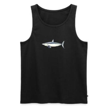 Shark Mako Marrajo - mako shark - requin - Men's Premium Organic Tank Top - black - Front - Michal (187cm)