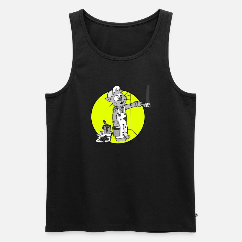 Beruf Maler Retro - Männer Premium Bio Tank Top - Schwarz