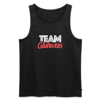 Team Mulled Wine Christmas Market Christmas Saying - Men's Premium Organic Tank Top - black - Front - AI Model Male 178 light (178cm)
