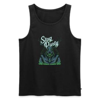 Team Groom Stag Party JGA - Men's Premium Organic Tank Top - black - Front - AI Model Male 178 light (178cm)