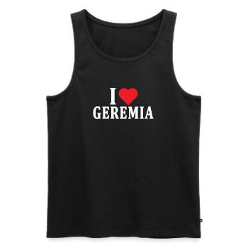 t-shirt I love Jeremiah t-shirt gift idea - Men's Premium Organic Tank Top - black - Front - Michal (187cm)