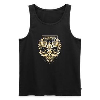 Heer, Militär, Luftwaffe, Marine, Marine, Amerika, USA - Männer Premium Bio Tank Top - Schwarz - Vorne - AI Model Male 178 light (178cm)