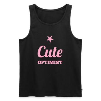 Enkel Geschenkidee - Männer Premium Bio Tank Top - Schwarz - Vorne - Michal (187cm)
