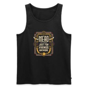 Mead – A drink with history - Men's Premium Organic Tank Top - black - Front - AI Model Male 178 light (178cm)