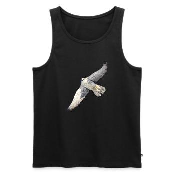 GyrFalcoin Flug - Männer Premium Bio Tank Top - Schwarz - Vorne - AI Model Male 178 light (178cm)