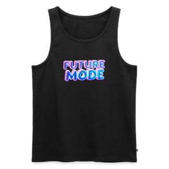 Néon de mode future - Débardeur bio Premium Homme - noir - Devant - AI Model Male 178 light (178cm)