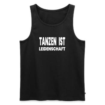 Dance - Men's Premium Organic Tank Top - black - Front - AI Model Male 178 light (178cm)