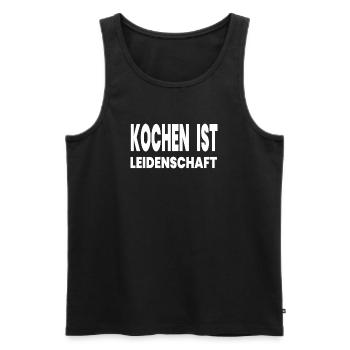 Cuire - Débardeur bio Premium Homme - noir - Devant - Michal (187cm)