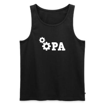 Grandpa Gear Repair - Mechanic Repair Car - Men's Premium Organic Tank Top - black - Front - Michal (187cm)