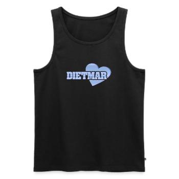 Gold Dietmar - Männer Premium Bio Tank Top - Schwarz - Vorne - AI Model Male 178 light (178cm)