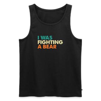 Ich kämpfte gegen eine Genesung nach einer Bärenoperation - Männer Premium Bio Tank Top - Schwarz - Vorne - AI Model Male 178 light (178cm)