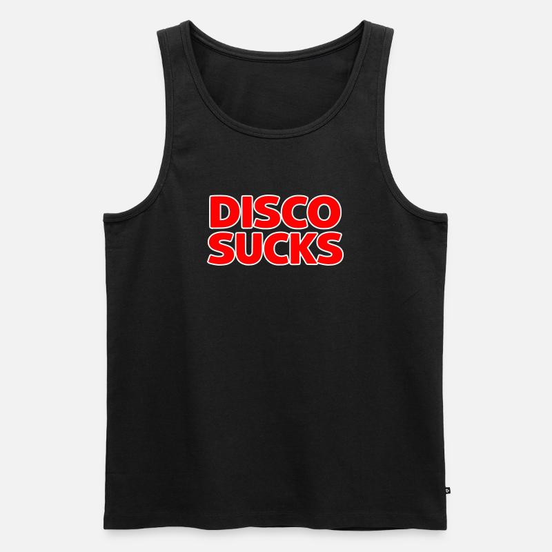 Disco ist - Männer Premium Bio Tank Top - Schwarz
