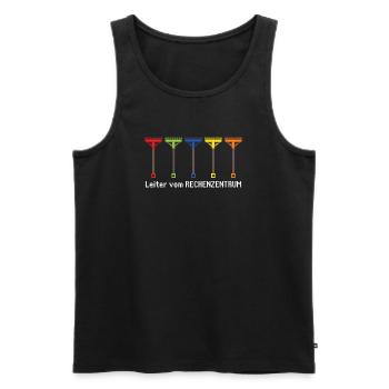 keine Zeit das Rechenzentrum ruft Gartenoutfit - Männer Premium Bio Tank Top - Schwarz - Vorne - Michal (187cm)