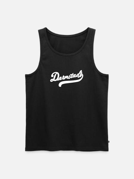 Darmstadt Retro - Men's Premium Organic Tank Top - black