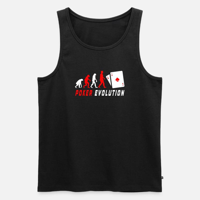 Poker Evolution - Männer Premium Bio Tank Top - Schwarz