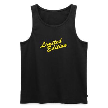 Édition limitée - Débardeur bio Premium Homme - noir - Devant - Michal (187cm)