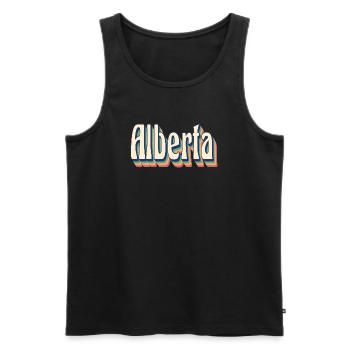Vintage rétro Alberta T-Shirt cadeau T-Shirt - Débardeur bio Premium Homme - noir - Devant - AI Model Male 178 light (178cm)