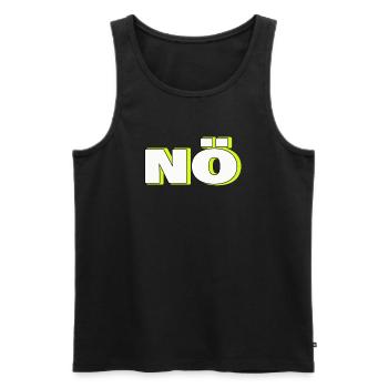 NON - Débardeur bio Premium Homme - noir - Devant - AI Model Male 178 light (178cm)