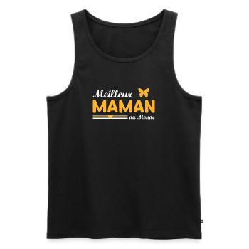 Best Mom In The World - Men's Premium Organic Tank Top - black - Front - Michal (187cm)