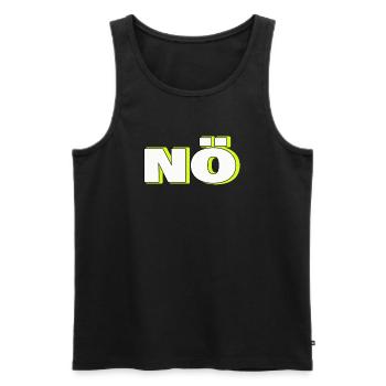 Non - Débardeur bio Premium Homme - noir - Devant - AI Model Male 178 light (178cm)