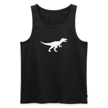 Raptor T Rex Silhouette - Débardeur bio Premium Homme - noir - Devant - AI Model Male 178 light (178cm)