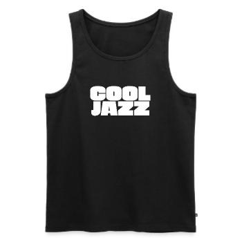 Cool Jazz - Männer Premium Bio Tank Top - Schwarz - Vorne - Michal (187cm)