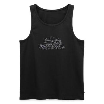 snake - Männer Premium Bio Tank Top - Schwarz - Vorne - AI Model Male 178 light (178cm)