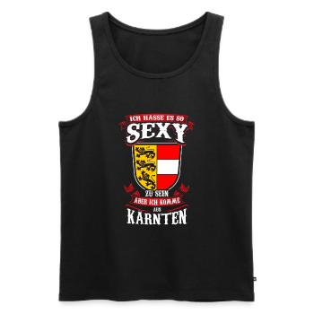 Sexy und Stolz Kärnten Edition für wahre Kärntner - Männer Premium Bio Tank Top - Schwarz - Vorne - Michal (187cm)