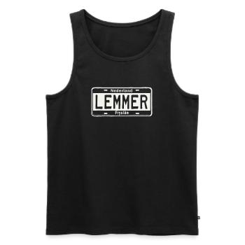 T-Shirt Lemmer Hoodie Ijsselmeer Holland Maritim - Männer Premium Bio Tank Top - Schwarz - Vorne - AI Model Male 178 light (178cm)