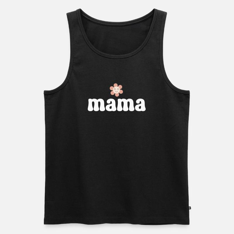 Mutter Mama - Männer Premium Bio Tank Top - Schwarz