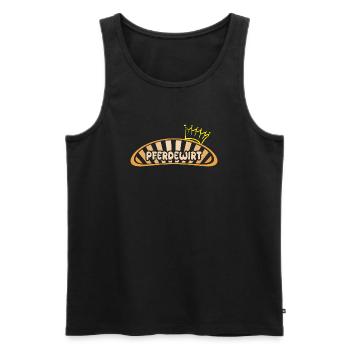Geschenk für Pferdewirt - Männer Premium Bio Tank Top - Schwarz - Vorne - AI Model Male 178 light (178cm)