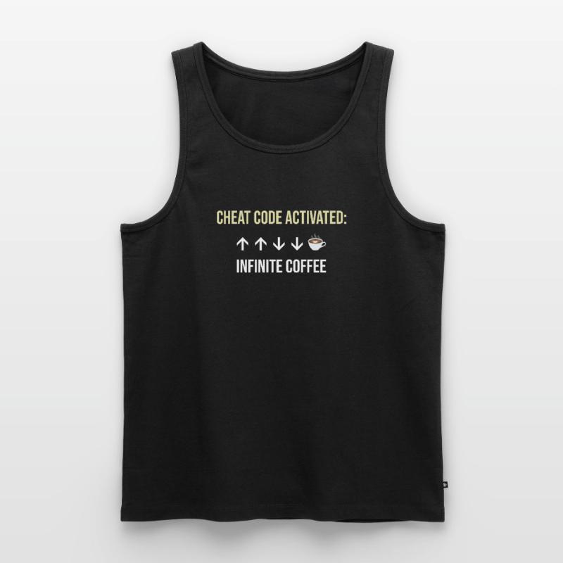 Infinite Coffee Active Cheat Code Men's Premium Organic Tank Top