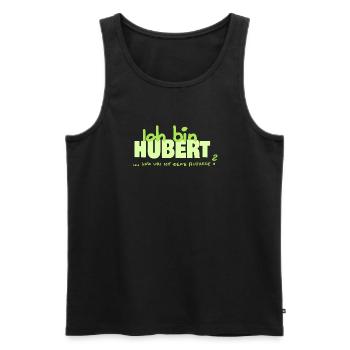 Geschenk für Hubert - Männer Premium Bio Tank Top - Schwarz - Vorne - AI Model Male 178 light (178cm)