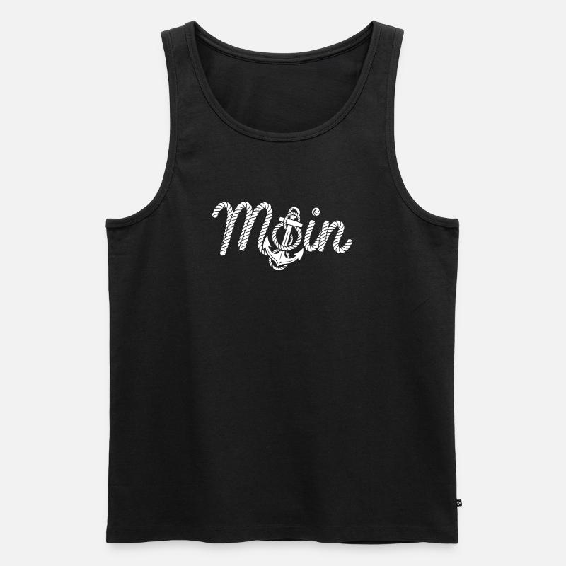 Moin - Männer Premium Bio Tank Top - Schwarz