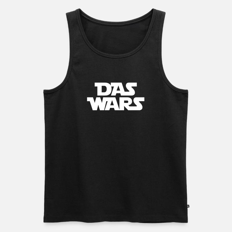 Das wars - Männer Premium Bio Tank Top - Schwarz