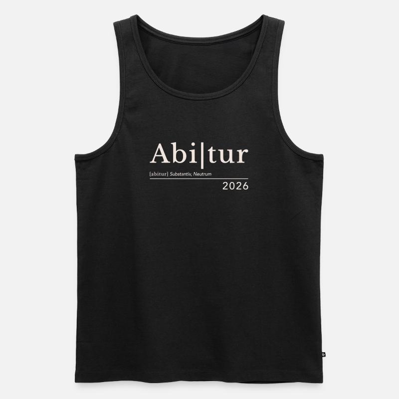 Abitur 2026 - Männer Premium Bio Tank Top - Schwarz