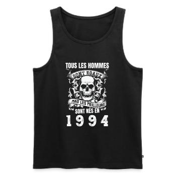 les meilleurs sont nés en 1994 - Débardeur bio Premium Homme - noir - Devant - Michal (187cm)