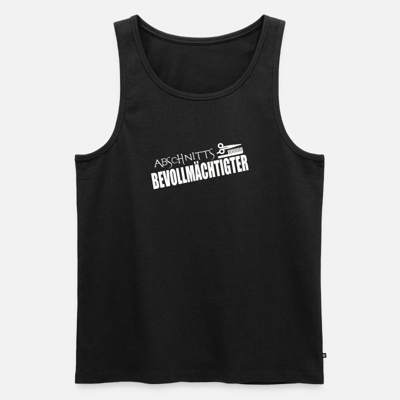 ABSCHNITTSBEVOLLMÄCHTIGTER - Männer Premium Bio Tank Top - Schwarz
