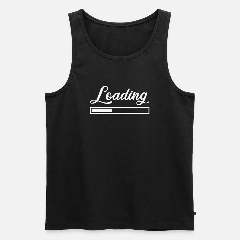 Loading - Männer Premium Bio Tank Top - Schwarz